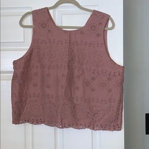 Loft crop shirt Large, NWT